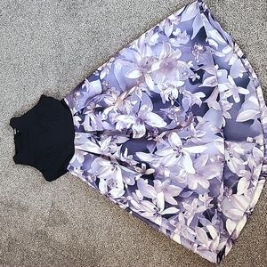 SLNY high-low floral dress